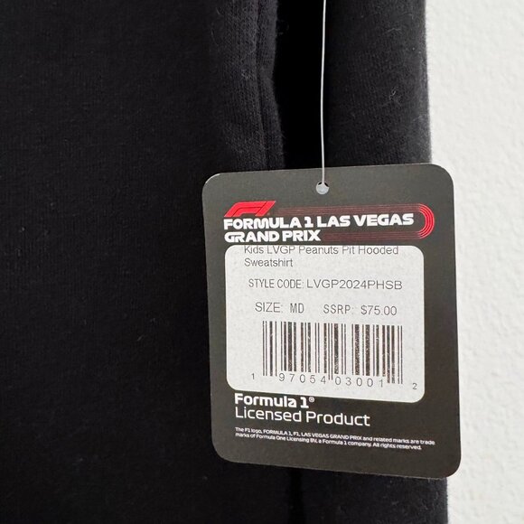 Formula 1 x Peanuts Las Vegas Grand Prix Hoodie – Youth Size Medium -- NEW - Picture 5 of 13